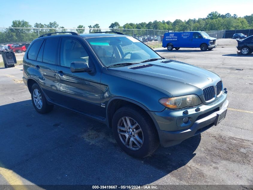 2006 BMW X5 3.0I VIN: 5UXFA13516LY28181 Lot: 39419667