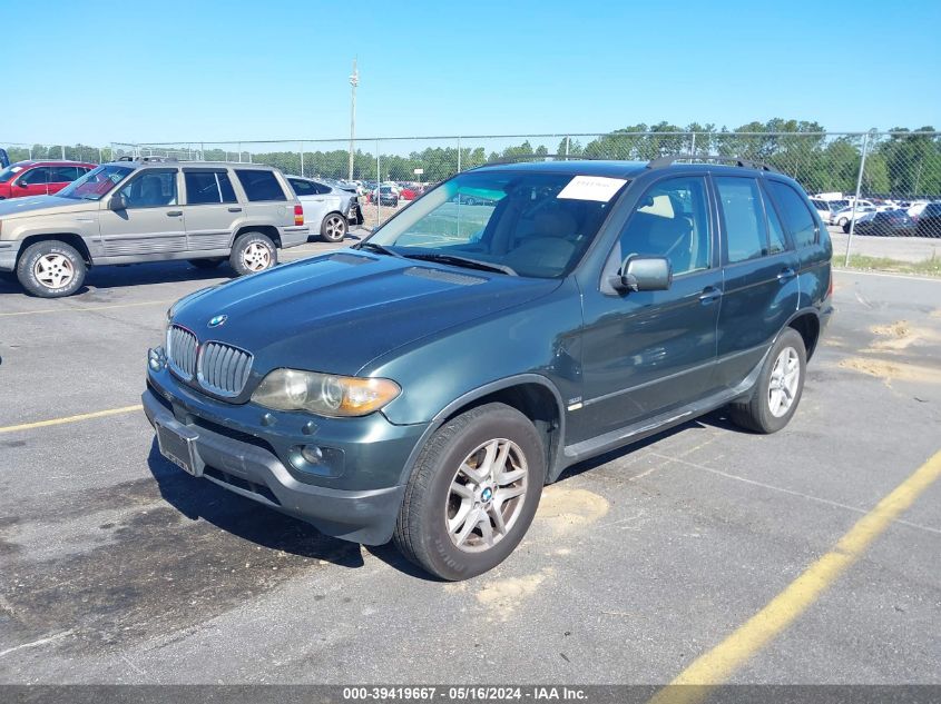 2006 BMW X5 3.0I VIN: 5UXFA13516LY28181 Lot: 39419667