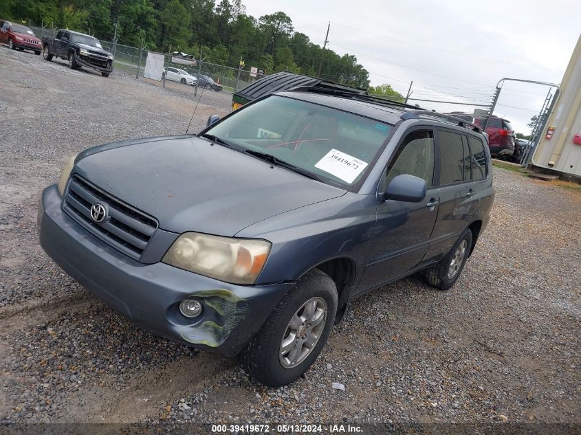 2005 Toyota Highlander V6 VIN: JTEEP21A350084385 Lot: 39419672