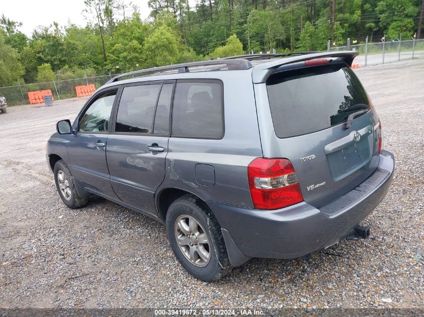 2005 Toyota Highlander V6 VIN: JTEEP21A350084385 Lot: 39419672