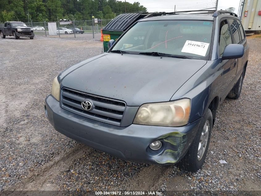 2005 Toyota Highlander V6 VIN: JTEEP21A350084385 Lot: 39419672