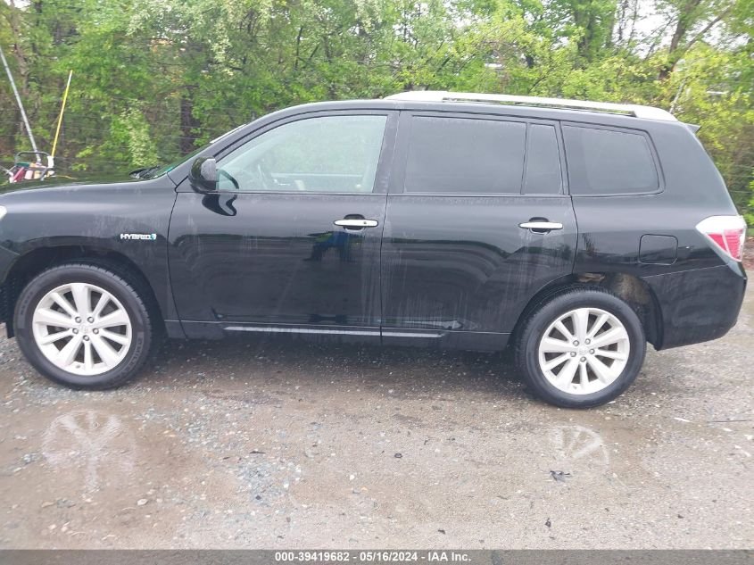 2010 Toyota Highlander Hybrid Limited VIN: JTEJW3EH9A0000000 Lot: 39419682