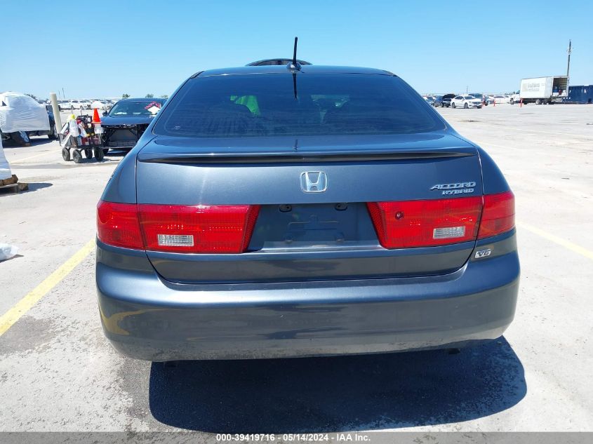 2005 Honda Accord Hybrid Ima VIN: JHMCN364X5C013692 Lot: 39419716