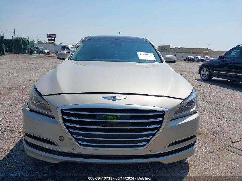 2015 Hyundai Genesis 3.8 VIN: KMHGN4JEXFU096332 Lot: 39419735