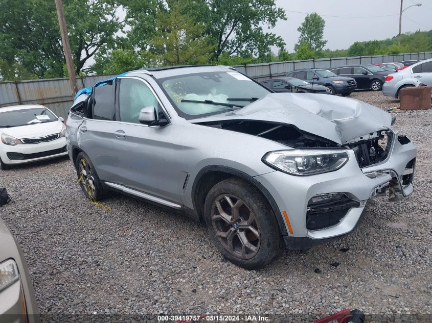 2021 BMW X3 Sdrive30I VIN: 5UXTY3C04M9F59217 Lot: 39419757