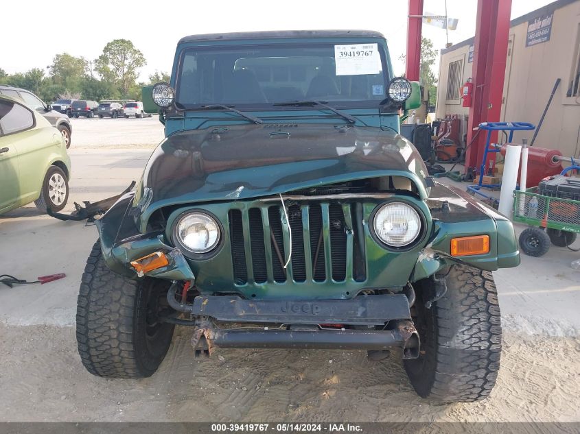 2001 Jeep Wrangler / Tj Sahara VIN: 1J4FA59S21P34842 Lot: 39419767