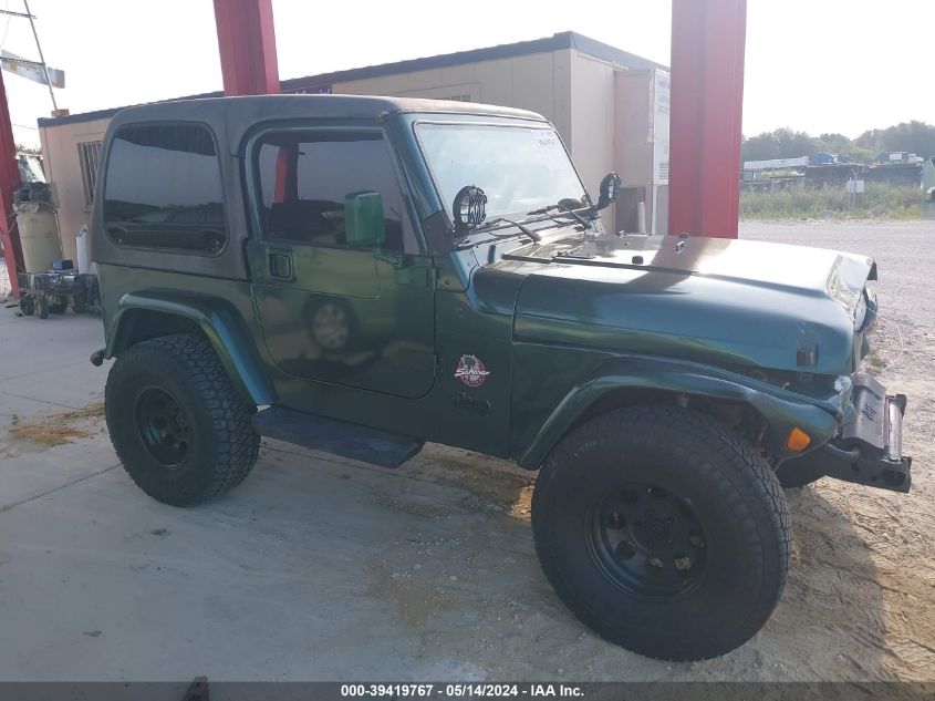 2001 Jeep Wrangler / Tj Sahara VIN: 1J4FA59S21P34842 Lot: 39419767