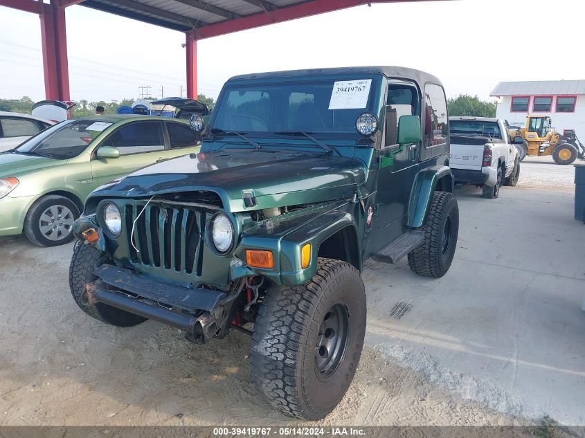 2001 Jeep Wrangler / Tj Sahara VIN: 1J4FA59S21P34842 Lot: 39419767