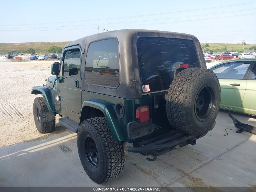 2001 Jeep Wrangler / Tj Sahara VIN: 1J4FA59S21P34842 Lot: 39419767