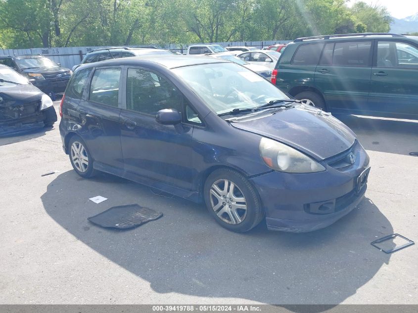 2008 Honda Fit Sport VIN: JHMGD38618S038333 Lot: 39419788