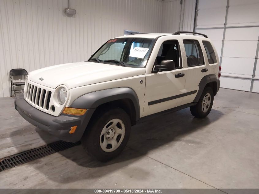 2006 Jeep Liberty Sport VIN: 1J4GL48K36W257222 Lot: 39419798