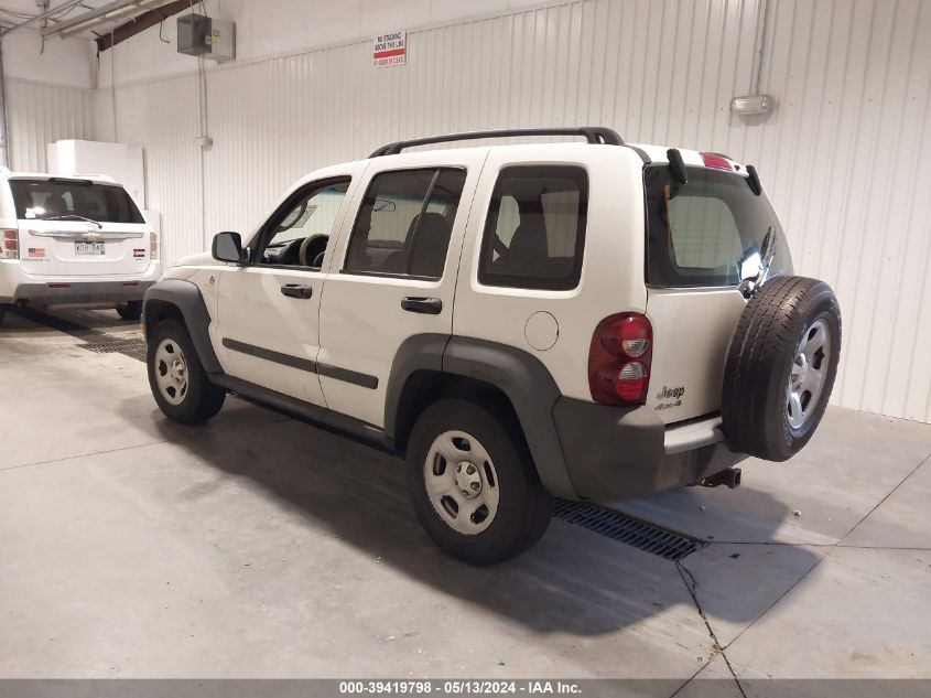 2006 Jeep Liberty Sport VIN: 1J4GL48K36W257222 Lot: 39419798