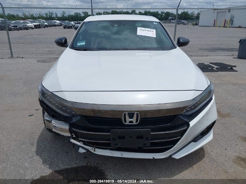 2022 Honda Accord Sport VIN: 1HGCV1F3XNA084806 Lot: 39419819