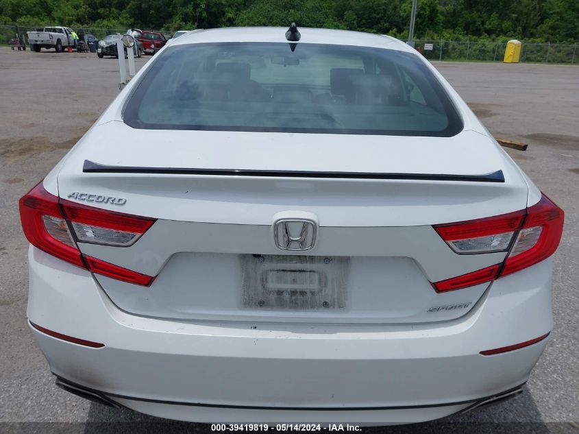 2022 Honda Accord Sport VIN: 1HGCV1F3XNA084806 Lot: 39419819