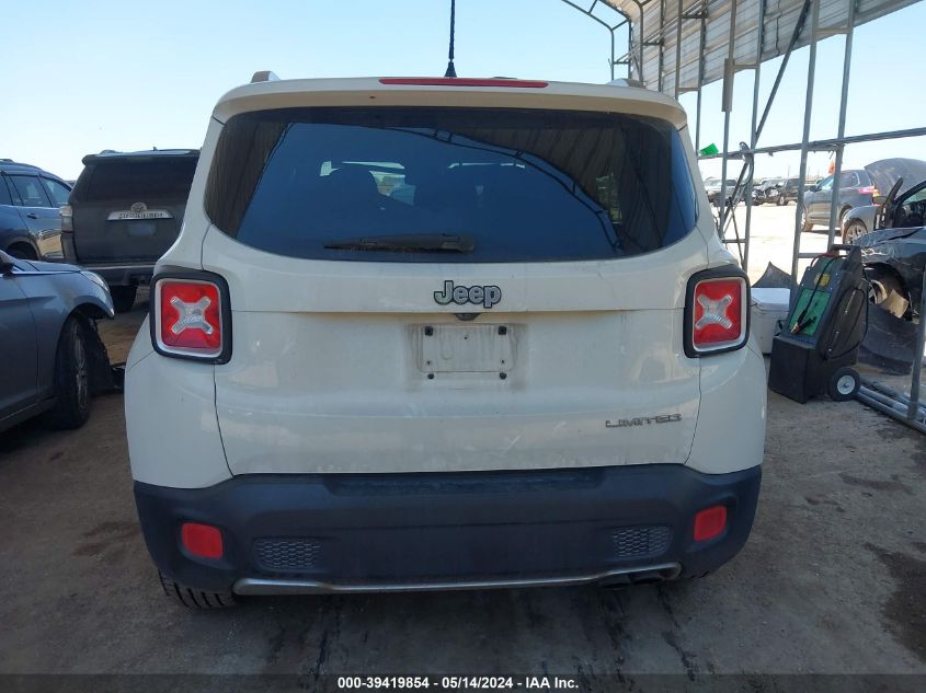 2016 Jeep Renegade Limited VIN: ZACCJADT2GPC56441 Lot: 39419854