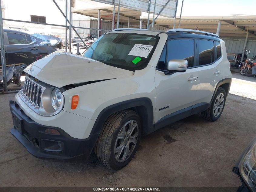 2016 Jeep Renegade Limited VIN: ZACCJADT2GPC56441 Lot: 39419854