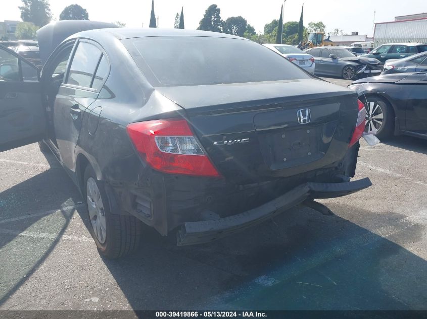 2012 Honda Civic Lx VIN: 19XFB2F53CE366906 Lot: 39419866