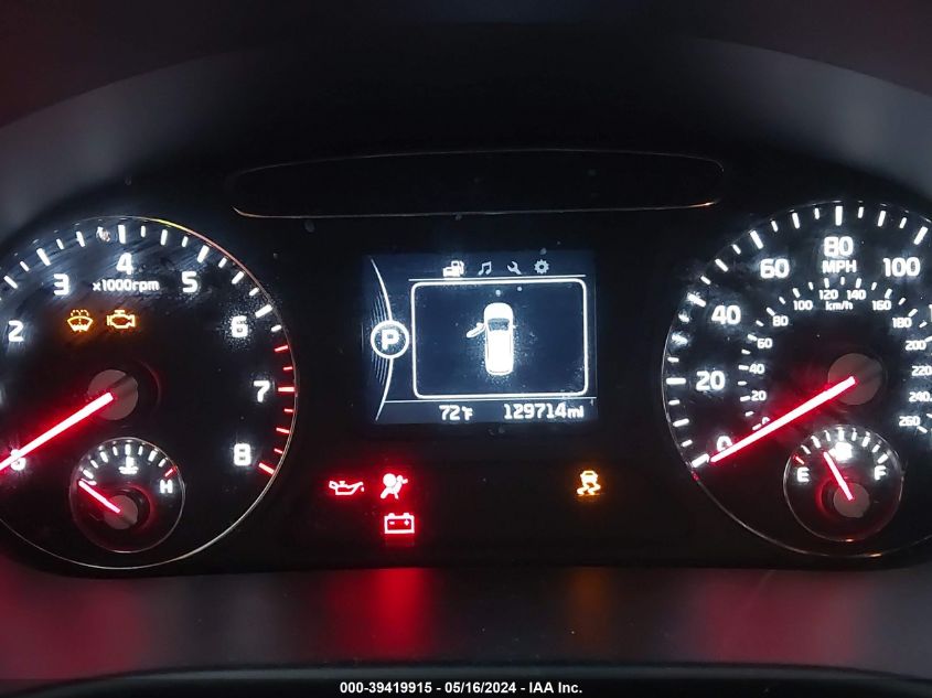 2017 Kia Sorento 2.4L L VIN: 5XYPG4A38HG221510 Lot: 39419915