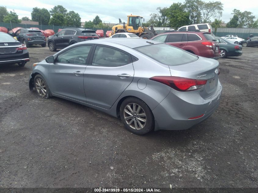 2016 Hyundai Elantra Se VIN: 5NPDH4AE6GH697599 Lot: 39419939