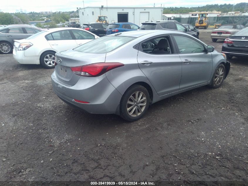 2016 Hyundai Elantra Se VIN: 5NPDH4AE6GH697599 Lot: 39419939