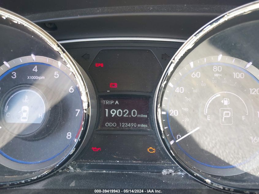 2013 Hyundai Sonata Gls VIN: 5NPEB4AC4DH604904 Lot: 39419943