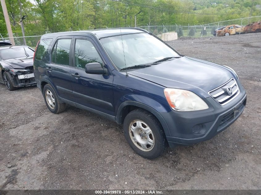 2006 Honda Cr-V Lx VIN: SHSRD78596U445425 Lot: 39419978