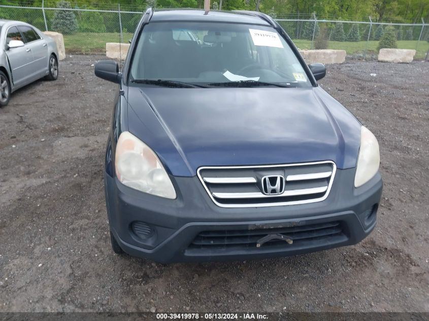 2006 Honda Cr-V Lx VIN: SHSRD78596U445425 Lot: 39419978