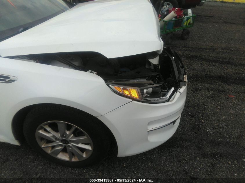 2016 Kia Optima Lx VIN: 5XXGT4L31GG070621 Lot: 39419987