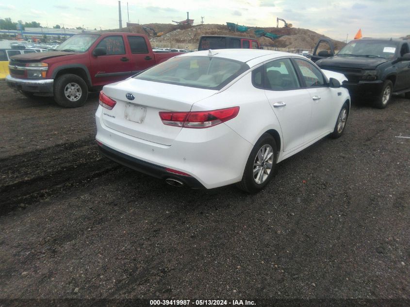 2016 Kia Optima Lx VIN: 5XXGT4L31GG070621 Lot: 39419987