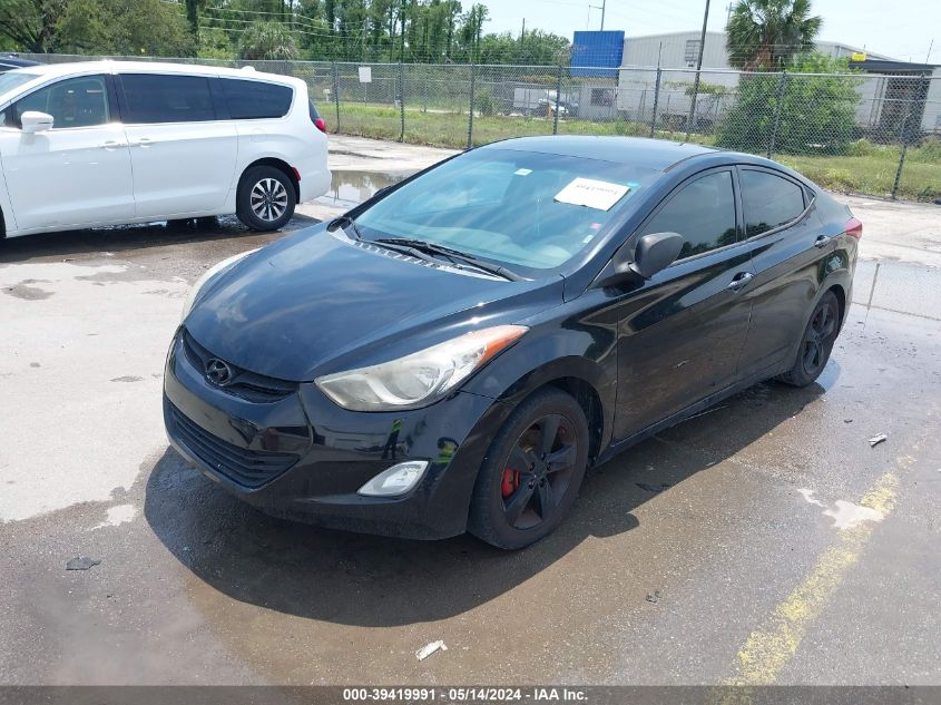 2013 Hyundai Elantra Gls VIN: 5NPDH4AEXDH370800 Lot: 39419991