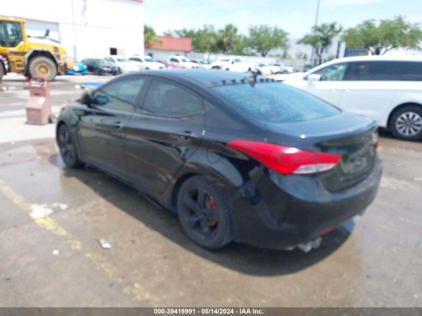 2013 Hyundai Elantra Gls VIN: 5NPDH4AEXDH370800 Lot: 39419991