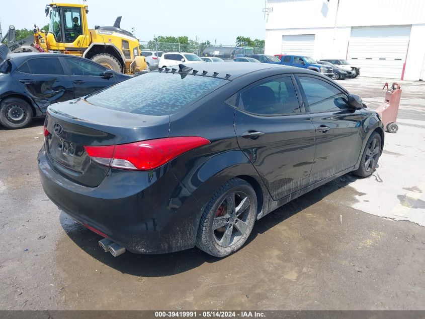 2013 Hyundai Elantra Gls VIN: 5NPDH4AEXDH370800 Lot: 39419991