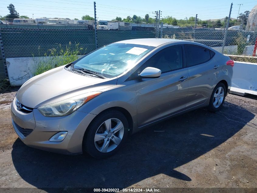 2013 Hyundai Elantra Gls VIN: 5NPDH4AE9DH167610 Lot: 39420022