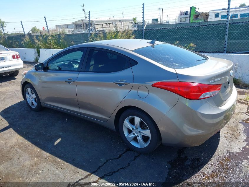 2013 Hyundai Elantra Gls VIN: 5NPDH4AE9DH167610 Lot: 39420022