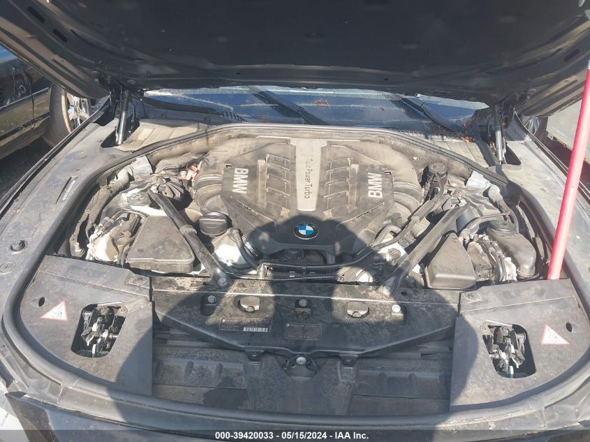 2013 BMW 750Li xDrive VIN: WBAYF8C55DD141679 Lot: 39420033