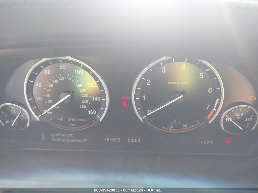 2013 BMW 750Li xDrive VIN: WBAYF8C55DD141679 Lot: 39420033