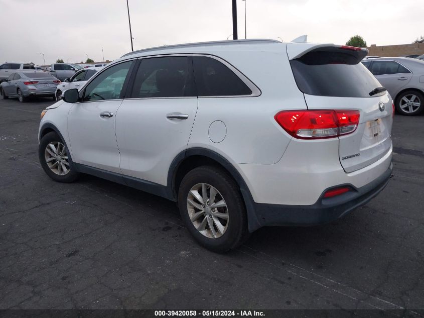 2016 Kia Sorento 2.4L Lx VIN: 5XYPG4A37GG115080 Lot: 39420058