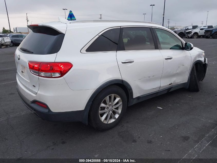 2016 KIA SORENTO 2.4L LX - 5XYPG4A37GG115080