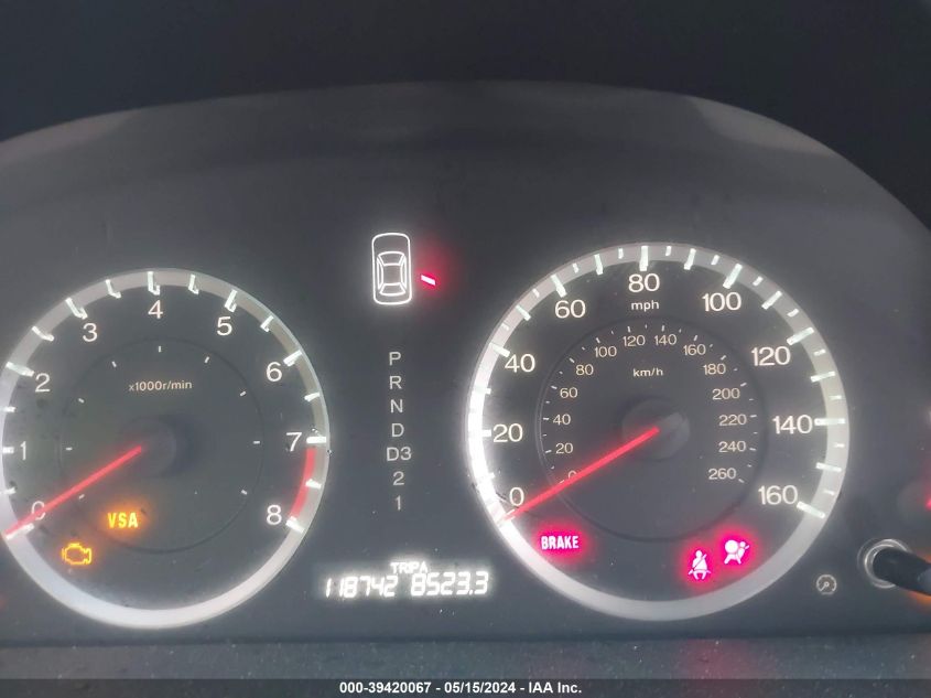 2010 Honda Accord 2.4 Ex VIN: 1HGCP2F7XAA054945 Lot: 39420067