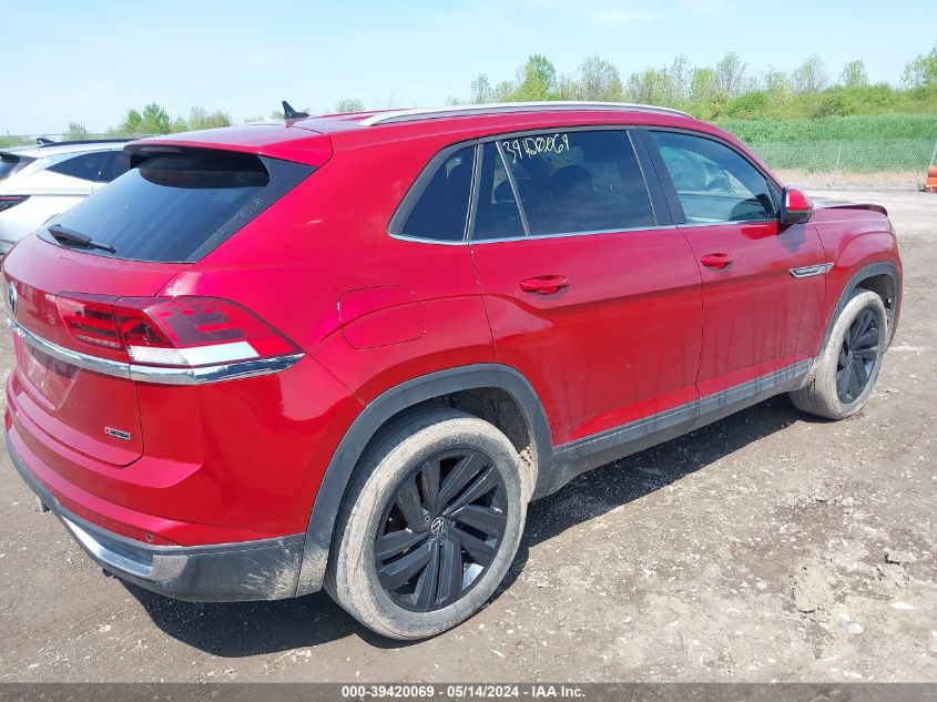 2022 Volkswagen Atlas Cross Sport 3.6L V6 Se W/Technology VIN: 1V2HE2CA9NC220603 Lot: 39420069