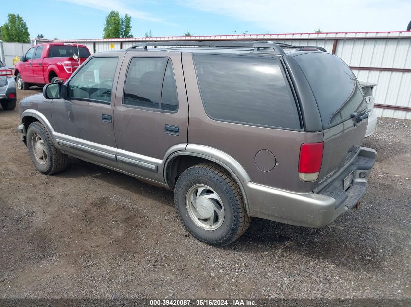 2000 Chevrolet Blazer Lt VIN: 1GNDT13W5Y2111701 Lot: 39420087