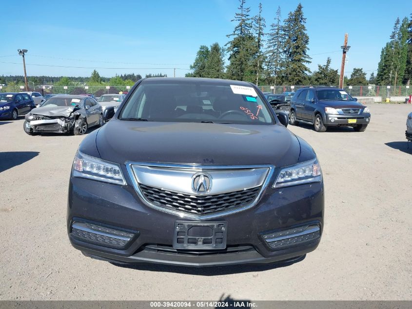 2016 Acura Mdx VIN: 5FRYD4H26GB055308 Lot: 39420094