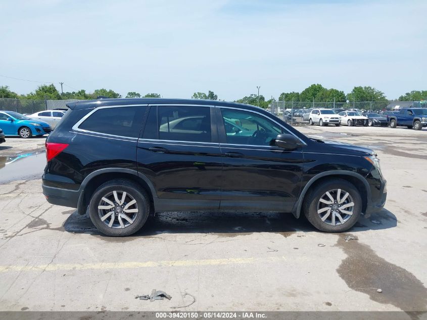 2019 Honda Pilot Exl VIN: 5FNYF5H55KB031876 Lot: 39420150