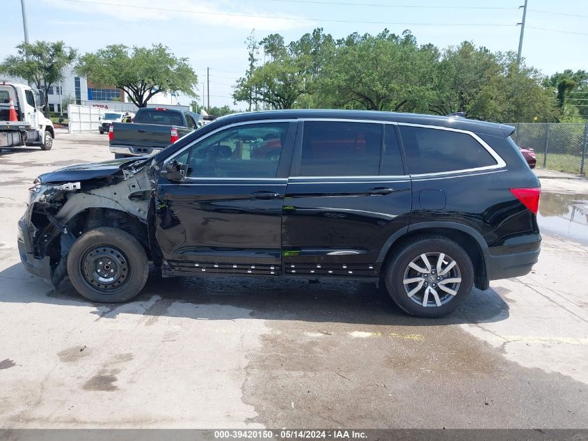 2019 Honda Pilot Exl VIN: 5FNYF5H55KB031876 Lot: 39420150
