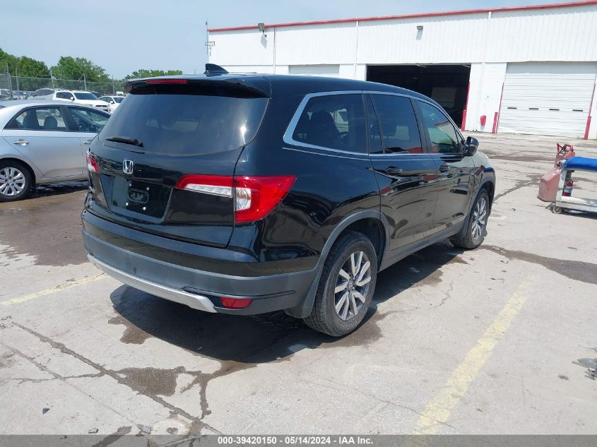 2019 Honda Pilot Exl VIN: 5FNYF5H55KB031876 Lot: 39420150