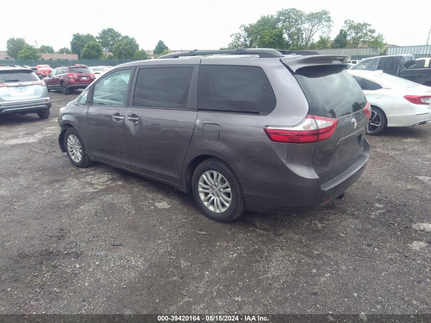 2017 Toyota Sienna Xle 8 Passenger VIN: 5TDYZ3DCXHS794609 Lot: 39420164