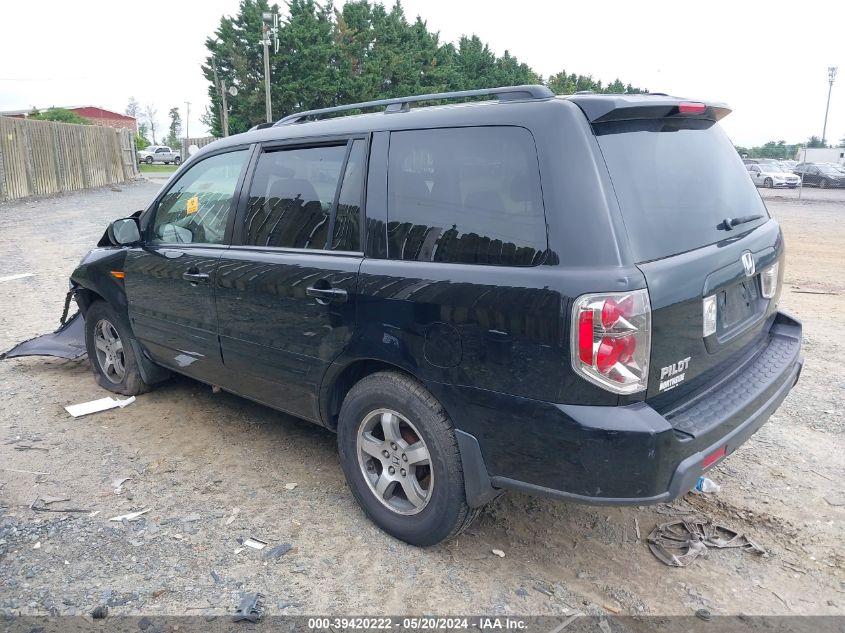 2007 Honda Pilot Ex-L VIN: 5FNYF18597B032013 Lot: 39420222