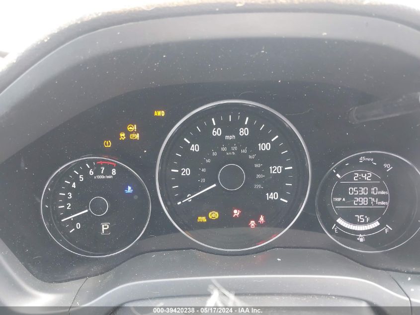 2019 Honda Hr-V Lx VIN: 3CZRU6H3XKG716703 Lot: 39420238