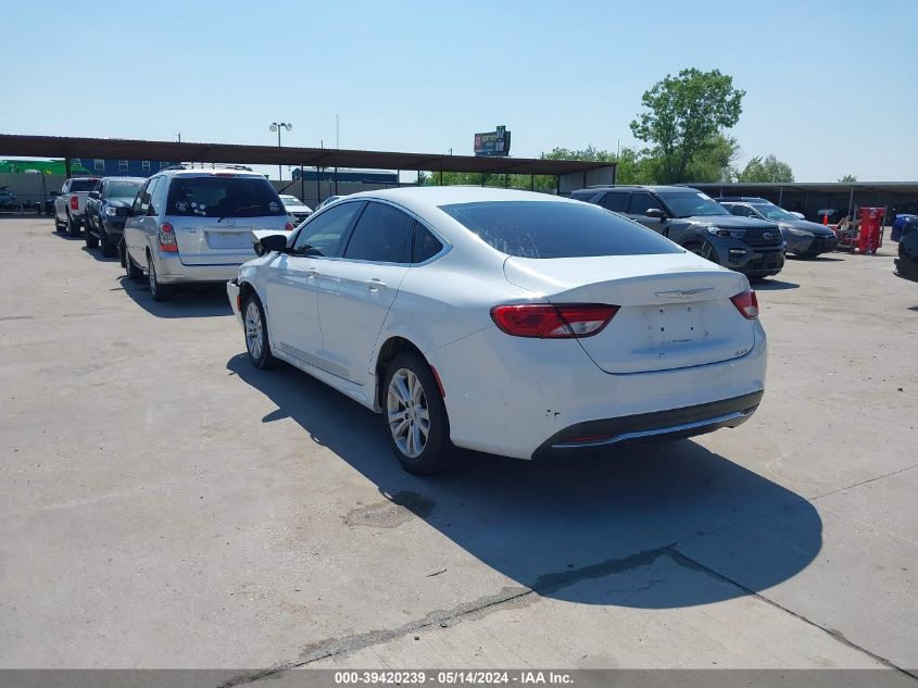 2015 Chrysler 200 Limited VIN: 1C3CCCAB9FN633277 Lot: 39420239