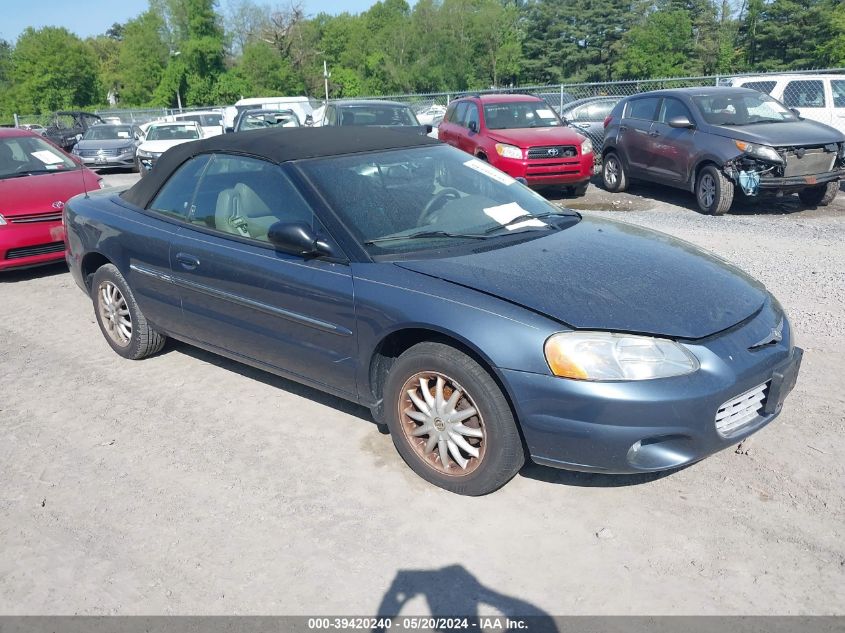 2002 Chrysler Sebring Lxi VIN: 1C3EL55R92N233256 Lot: 39420240